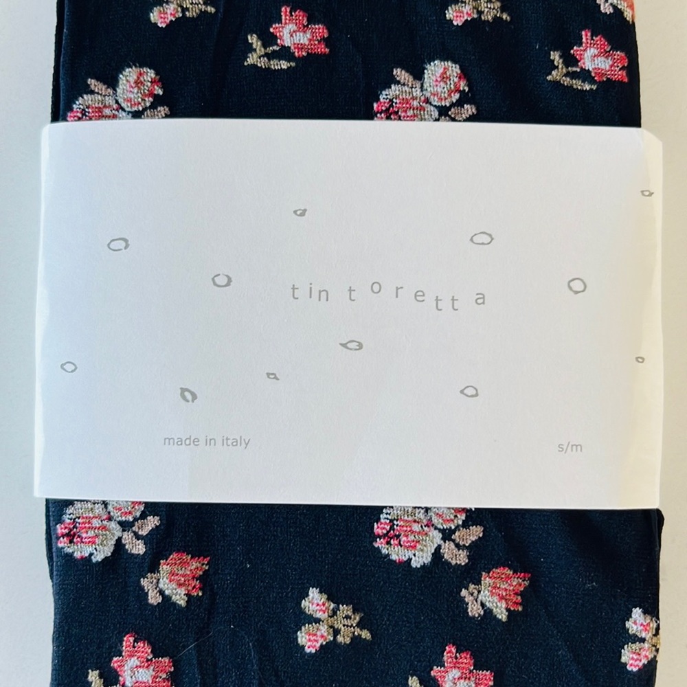 Anthropologie Hansel Basel Floral Opaque Tights - Picture 5 of 14
